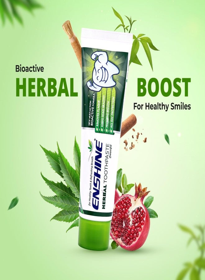 Enshine Herbal Toothpaste | Ayurvedic Formula for Complete Oral Care | 100% Herbal Ingredients for a Healthy Smile Pack of 2 (100g each) - Image 2